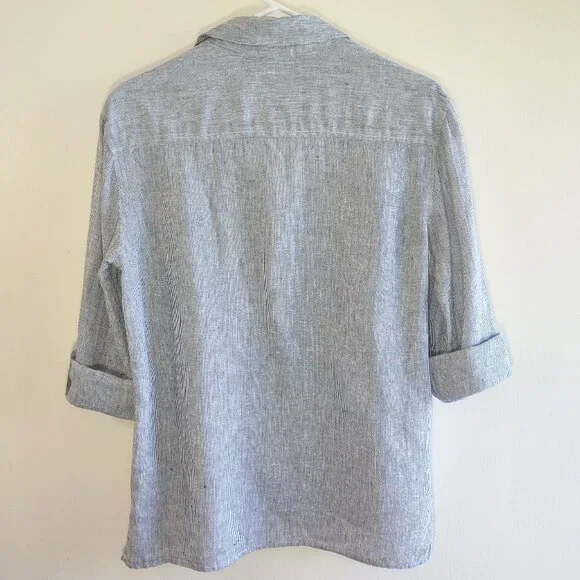 James Perse Women's Striped Blouse - Picture 7 of 12